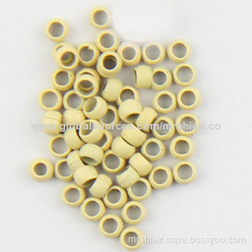 Small loop nano ring beads micro links tube 2mm for micro nano ring hair black brown blonde silvery